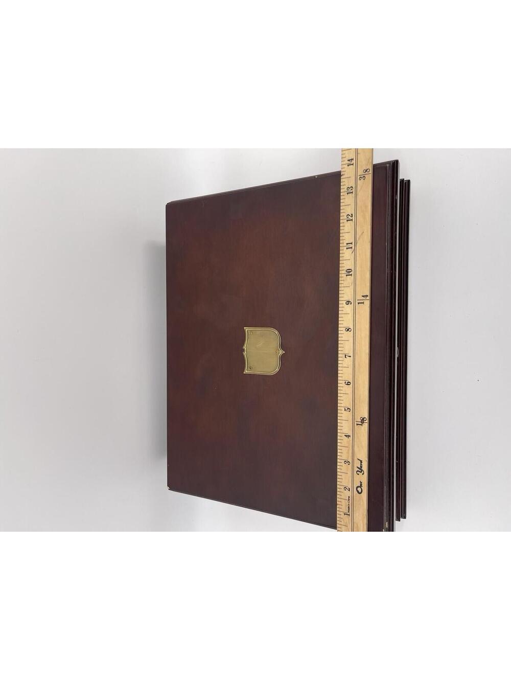 Bombay Company Locking Wooden Writing Desk Box Portfolio Case W/ Key Vintage - Picture 3 of 8